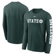 Michigan State Nike Cotton Basketball Icon Long Sleeve Tee